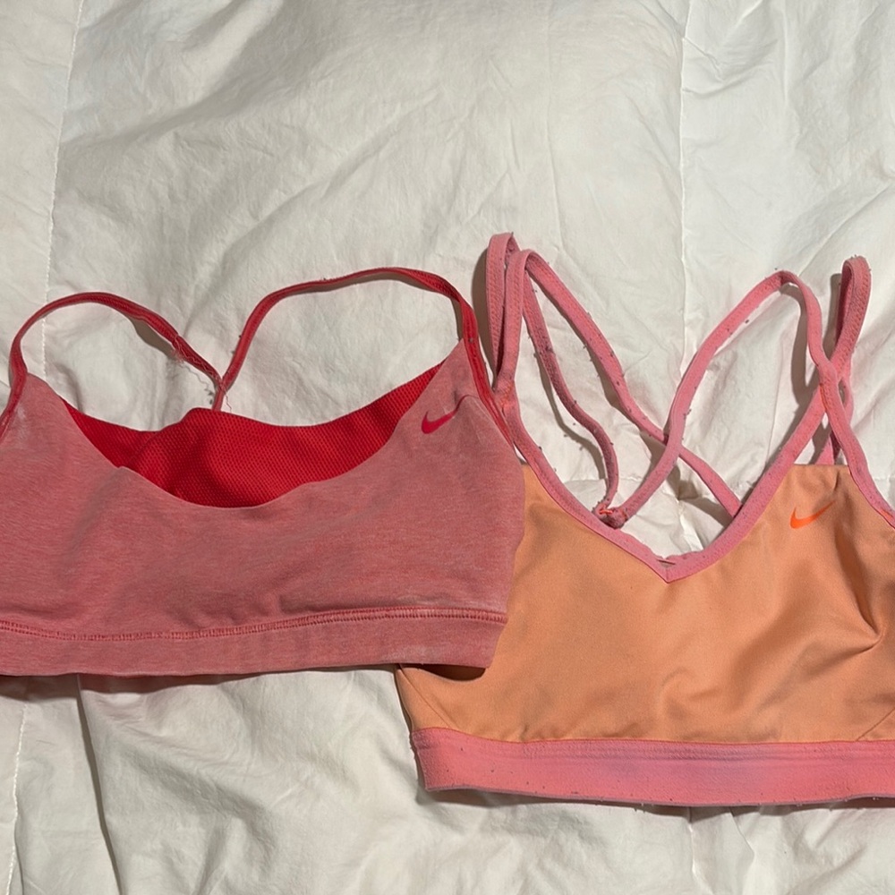 Nike Women's Sports Bra Duo - Red and Pink